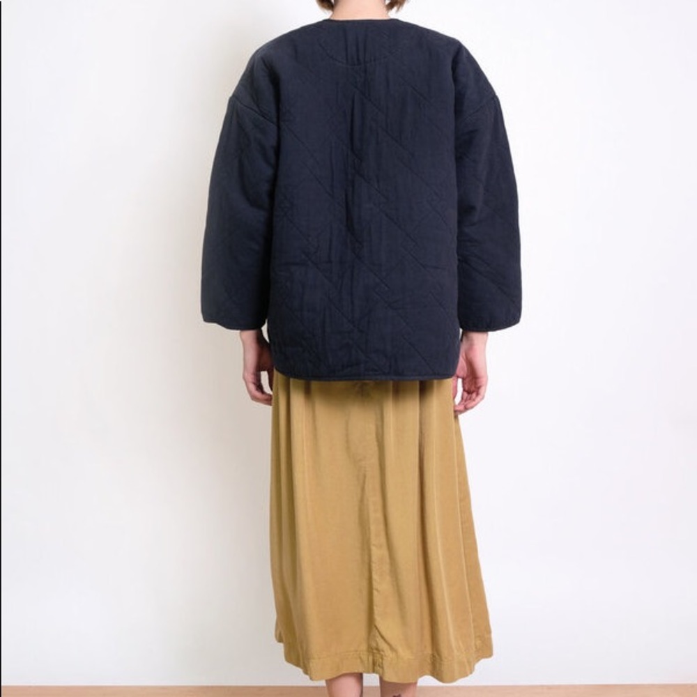 Micaela Greg Diamond Quilted Jacket - Navy